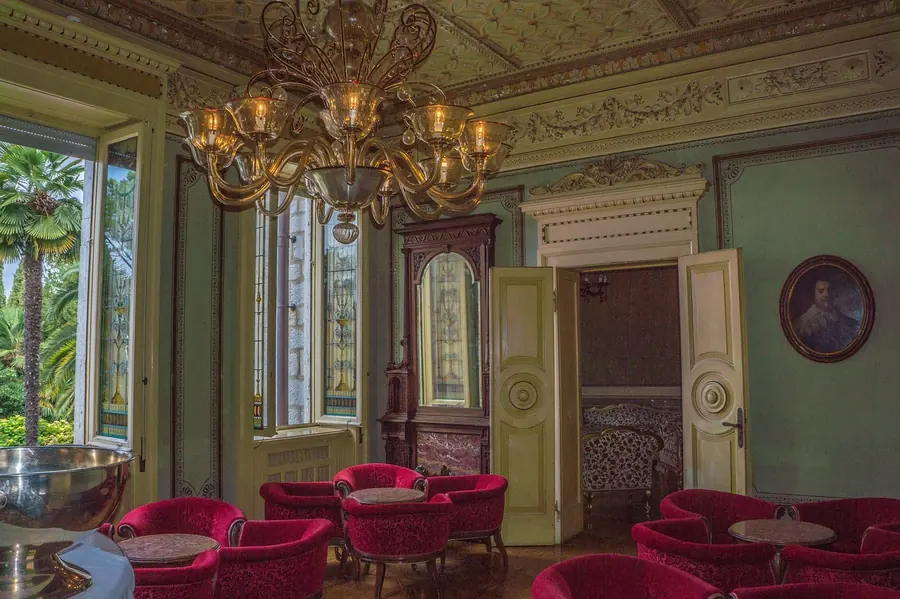 Elegant restaurant dining room interior in the United Kingdom