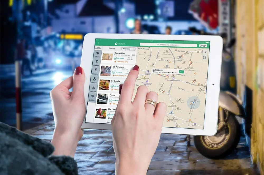 Map and travel notes used to plan a culinary route across the United Kingdom