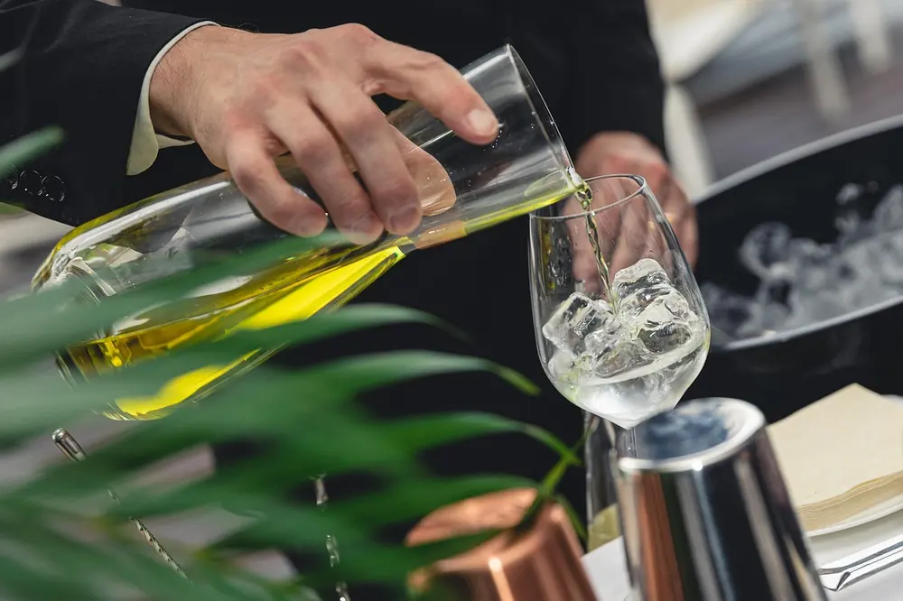 Cocktail built on foraged ingredients in the style of the Black Swan bar