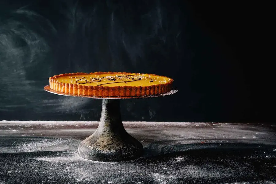 Traditional British savoury pie with golden pastry