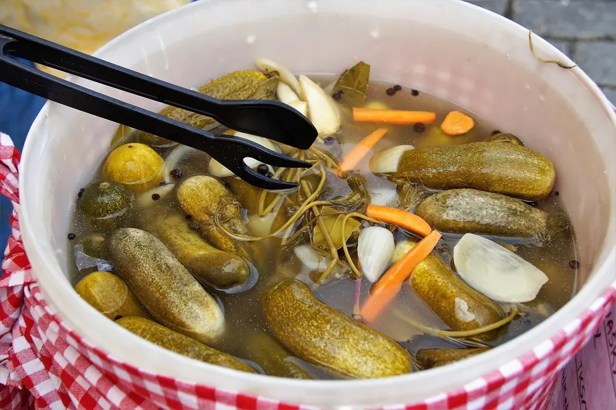 Preserved and pickled vegetables from the sort of larder L'Enclume maintains