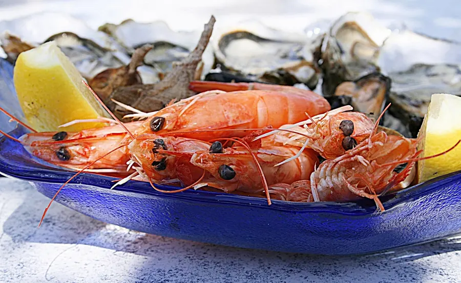 Oysters and shellfish of the kind landed at Whitstable for The Sportsman