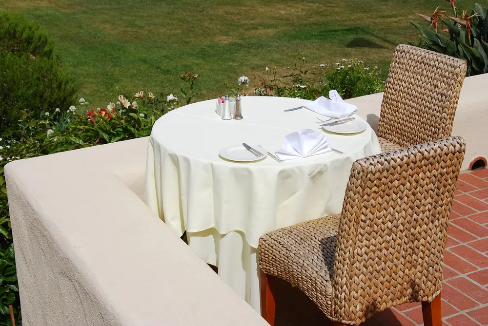 Elegant restaurant table laid for a fine dining experience in the United Kingdom