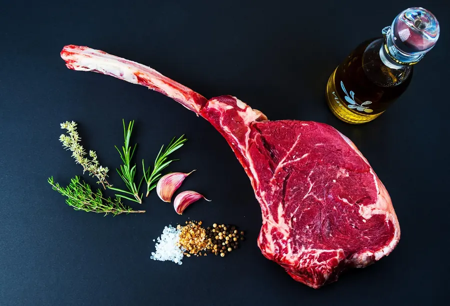 Heavily marbled aged beef of the kind central to the Ynyshir tasting menu