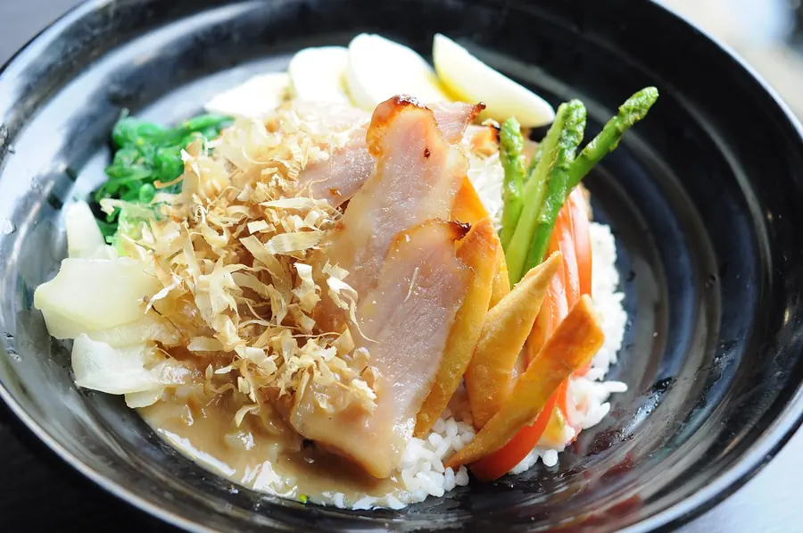 Miso and dashi-driven bowl reflecting the Japanese technique used at Ynyshir